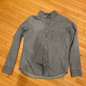 J. Crew Lightwash Denim Buttondown